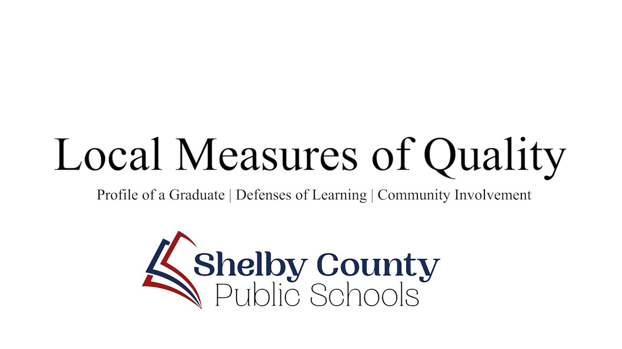 Shelby County Local Measures of Quality