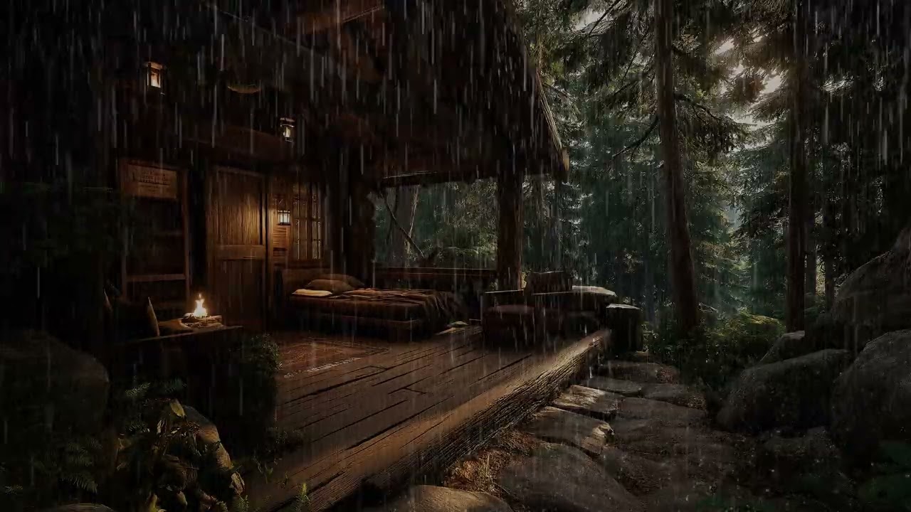 Forest Rain Sounds for Deep Sleep 🌧️ Peaceful Nature Ambience for Stress Relief, Relaxation and Calm