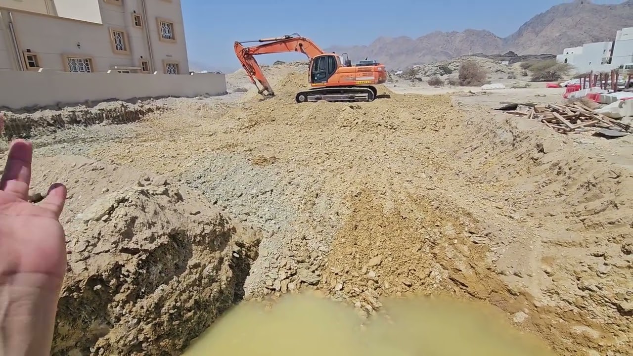 كيف اتصرف ان ظهرت مياه جوفية بالموقع اثناء الحفر؟