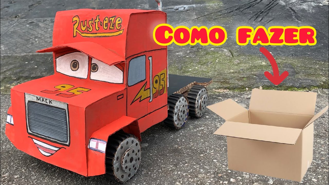 Como fazer o mack do relâmpago mcqueen- mack from Lightning McQueen