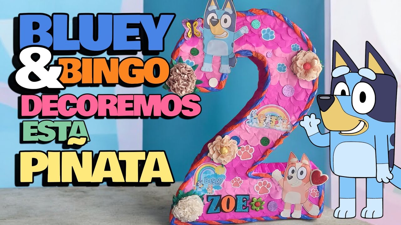 BLUEY & BINGO || Piñata de Número 2 