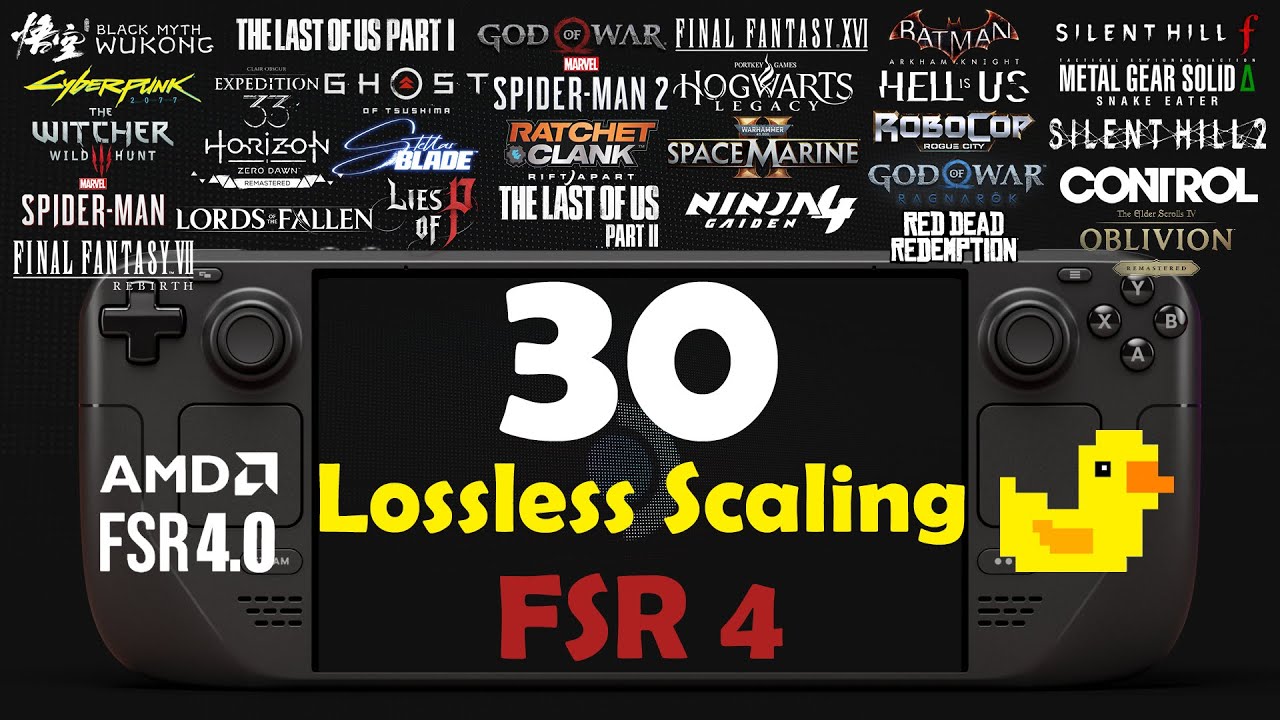 30 Games on Steam Deck OLED | FSR 4 + Lossless Scaling (LSFG) Full Performance Test