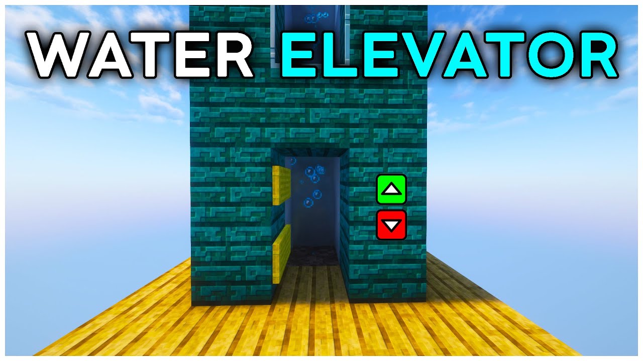 The EASIEST Water Elevator in Minecraft Java 1.21 (Tutorial)