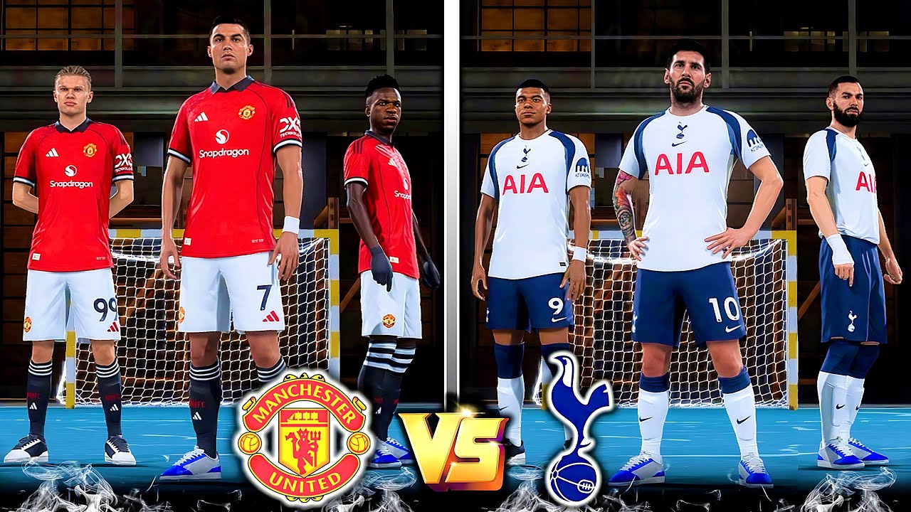 RONALDO, MESSI, MBAPPE, HAALAND, VINI JR, SALAH ALL STARS | MAN UNITED VS TOTTENHAM - FIFA VOLTA 26