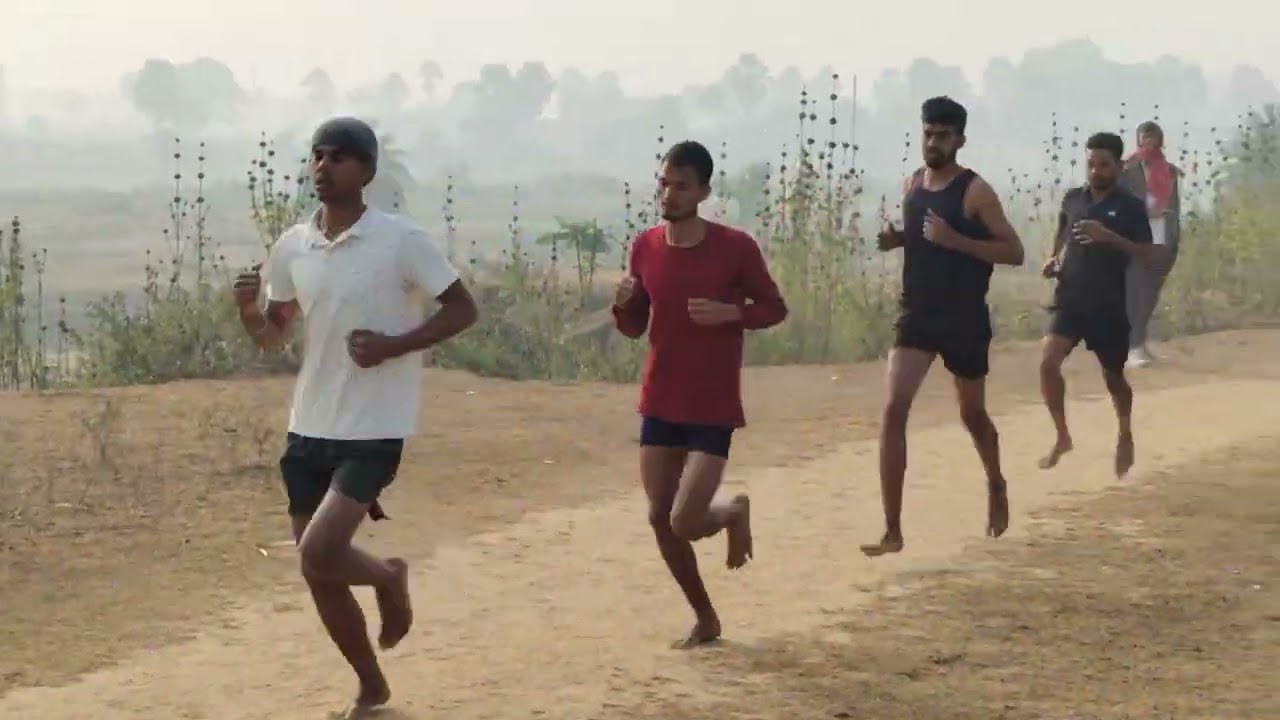 Bihar police running 5:05 me pahla ladka