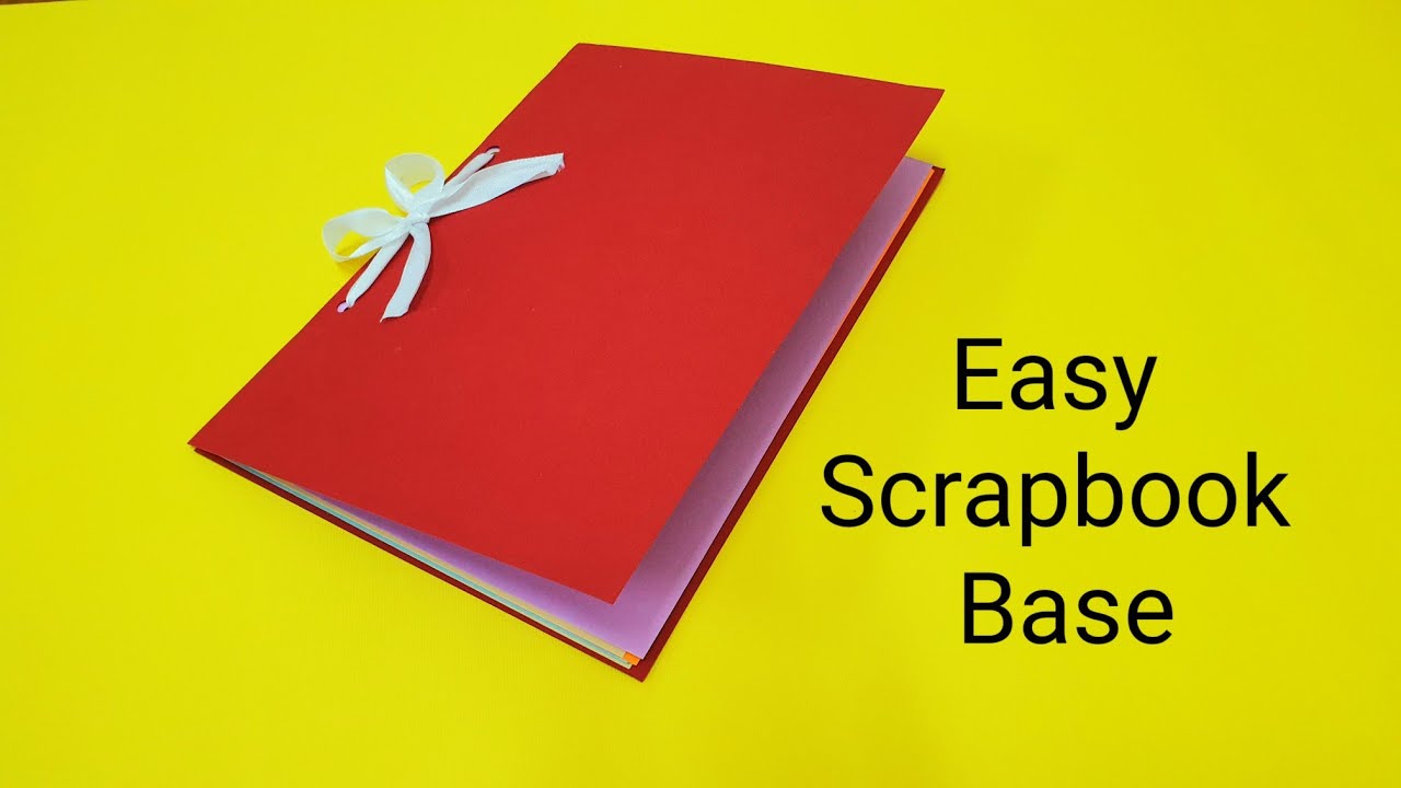 How to make Easy Scrapbook Base, for Scrapbook, school projects, school homework, photos,