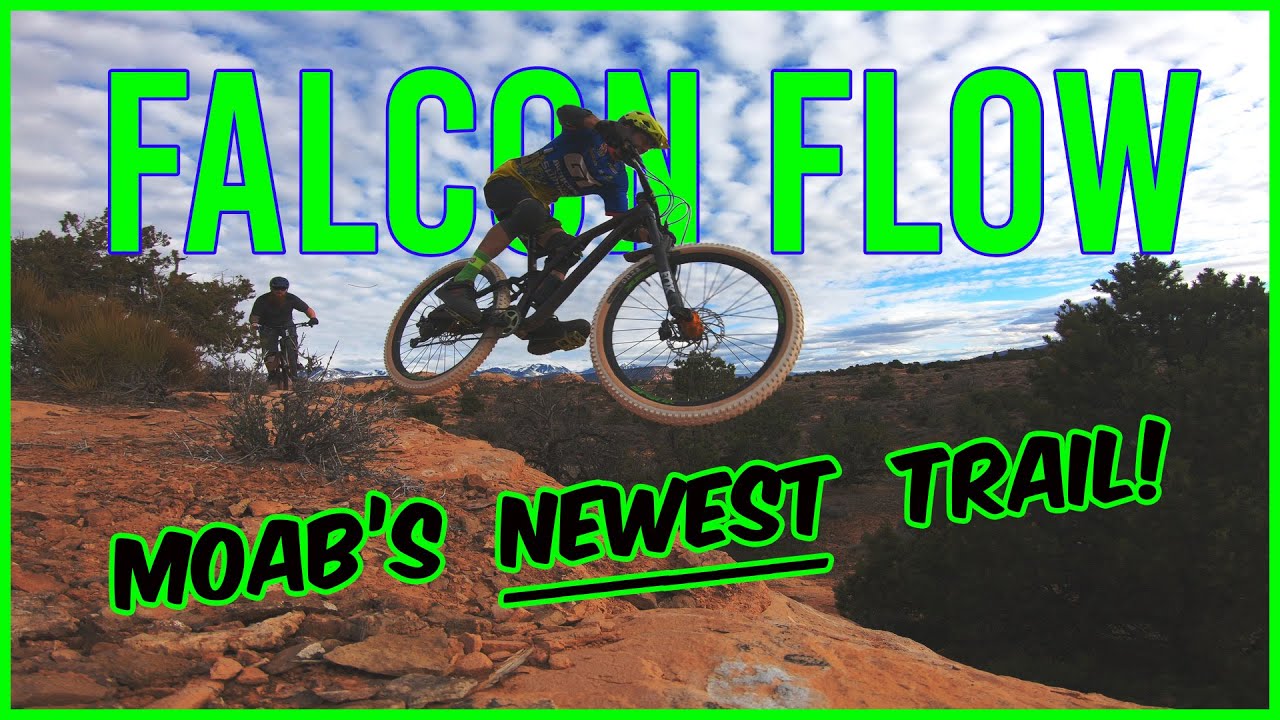 THE NEWEST MOUNTAIN BIKE TRAIL IN MOAB!  FALCON FLOW