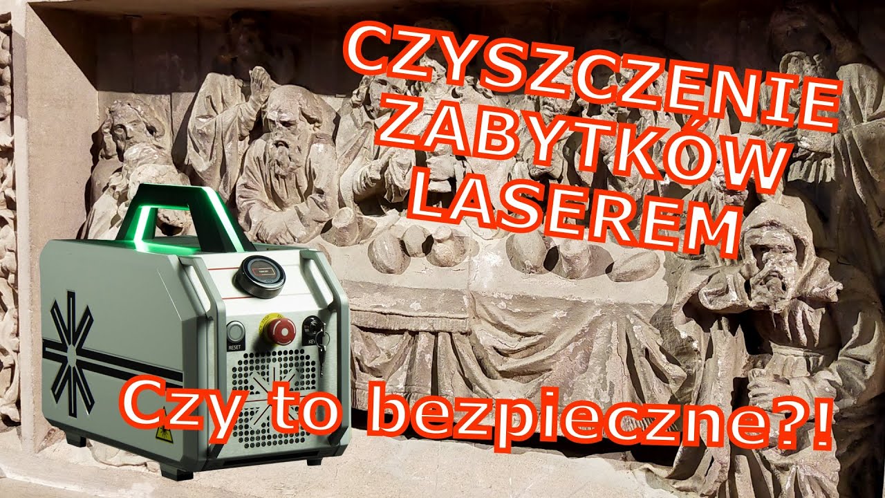 Laserowe usuwanie zabrudzeń.Prace konserwacji zabytków z użyciem P-laser.Laserowe usuwanie zabrudzeń