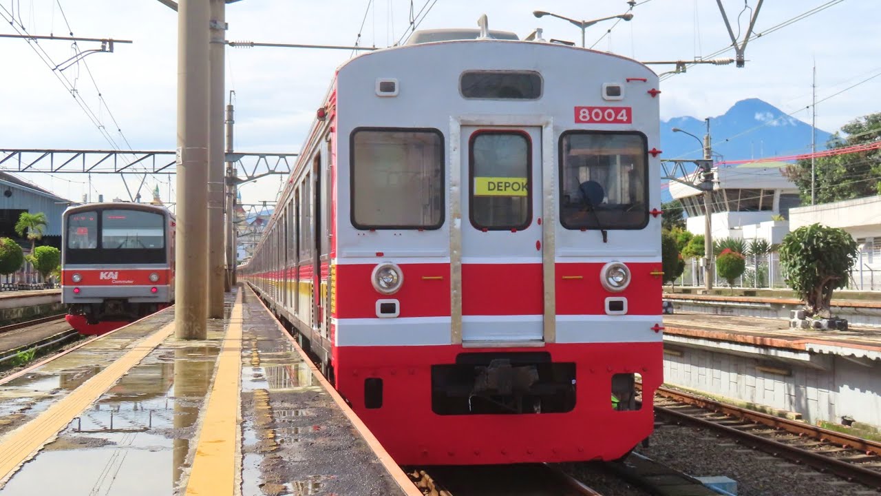 🔴 KRL TOKYU 8000 SERIES LIVERY TERBARU ! Naik KRL Commuter Line Jabodetabek ke Stasiun Bogor & Depok