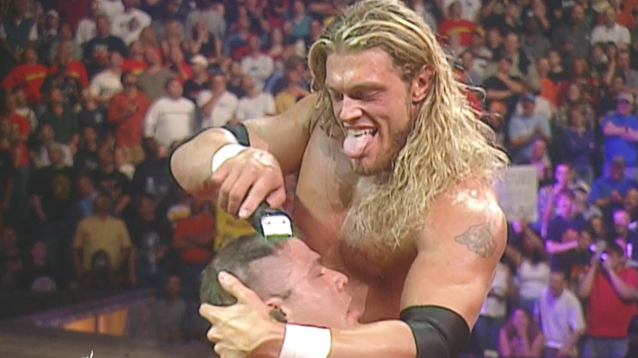 Edge shaves Kurt Angle’s head: Judgment Day 2002