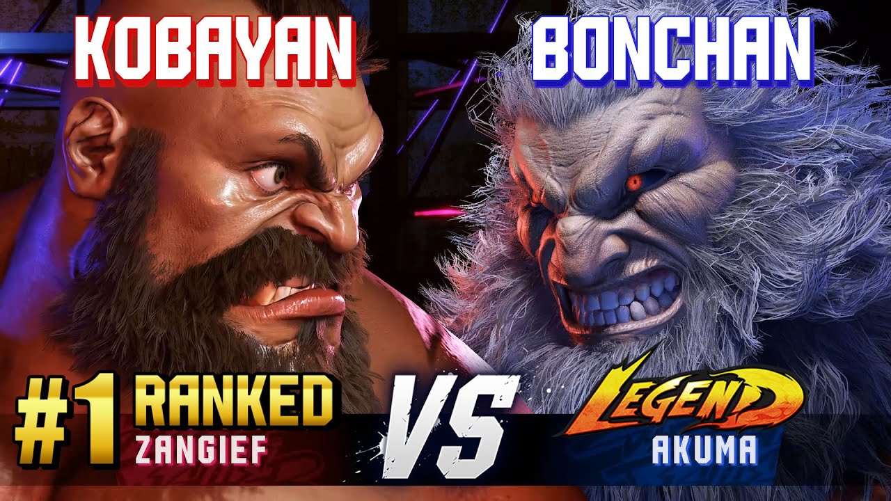 SF6 ▰ KOBAYAN (#1 Ranked Zangief) vs BONCHAN (Akuma) ▰ High Level Gameplay