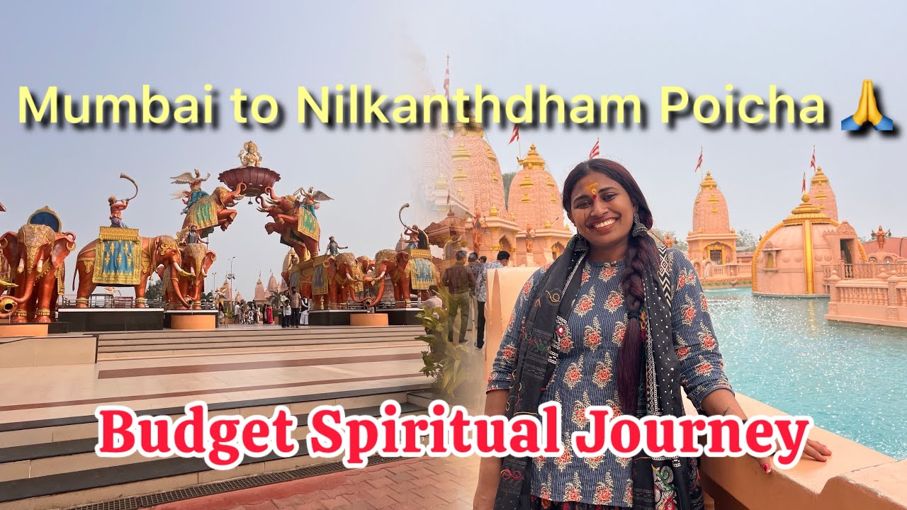 Mumbai to Nilkanthdham Poicha 🙏Budget Spiritual Journey#trending #nilkanthdham_poicha #solotravel 