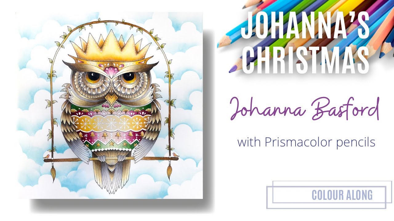 Colour Along | Johanna's Christmas by Johanna Basford | Christmas Owl