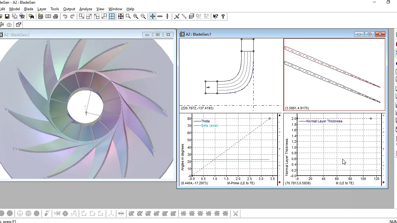 Impeller Blade Using BladeGen-Ansys