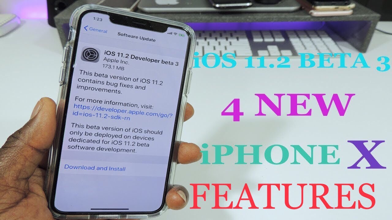 iOS 11.2 Beta 3 New iPhoneX Features