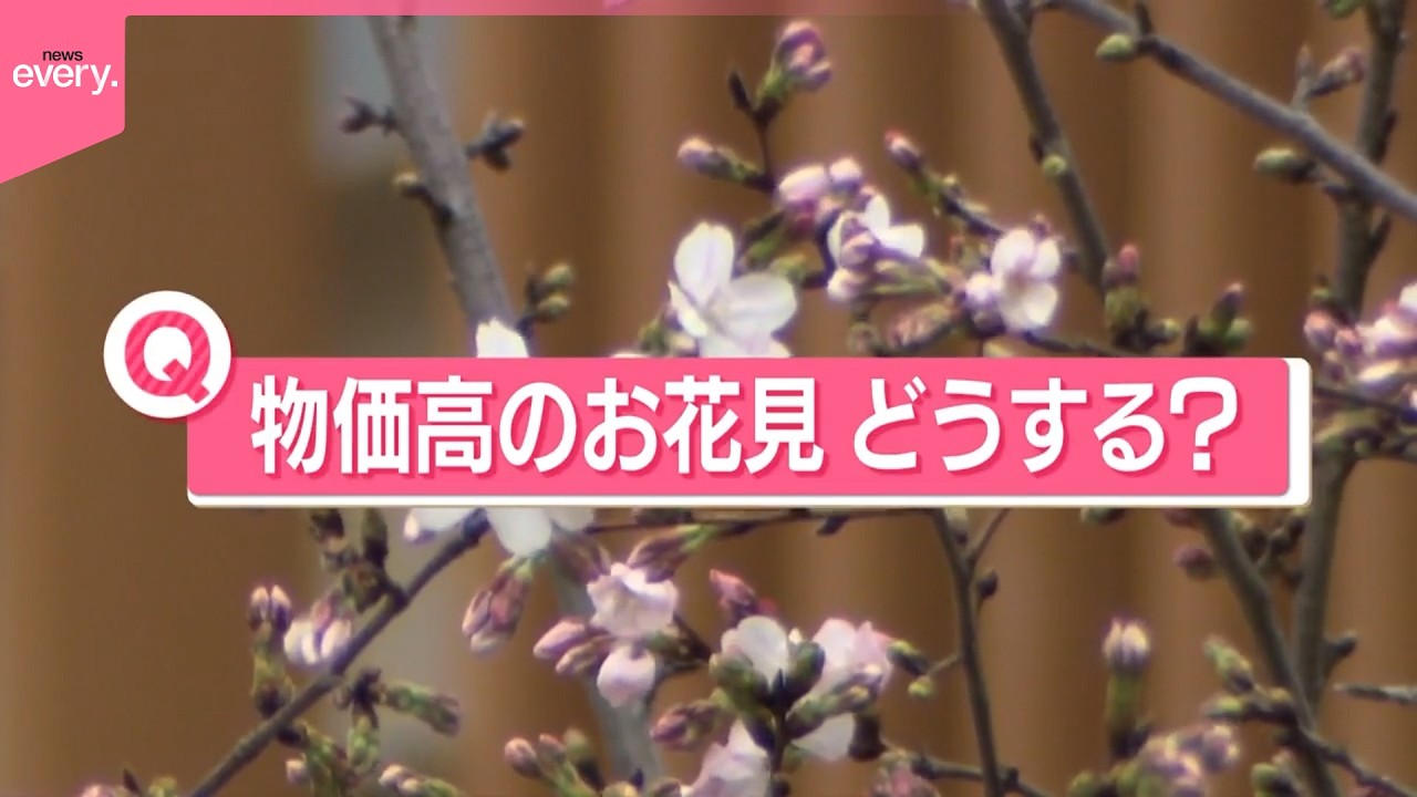 【きょうの1日】東京で桜開花  物価高のお花見どうする？“近場”で節約…工夫さまざま