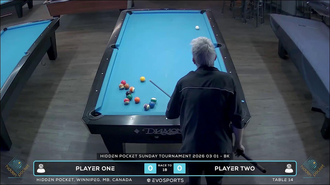 PLAYER ONE vs PLAYER TWO - HIDDEN POCKET - TABLE 14 | EvoSports