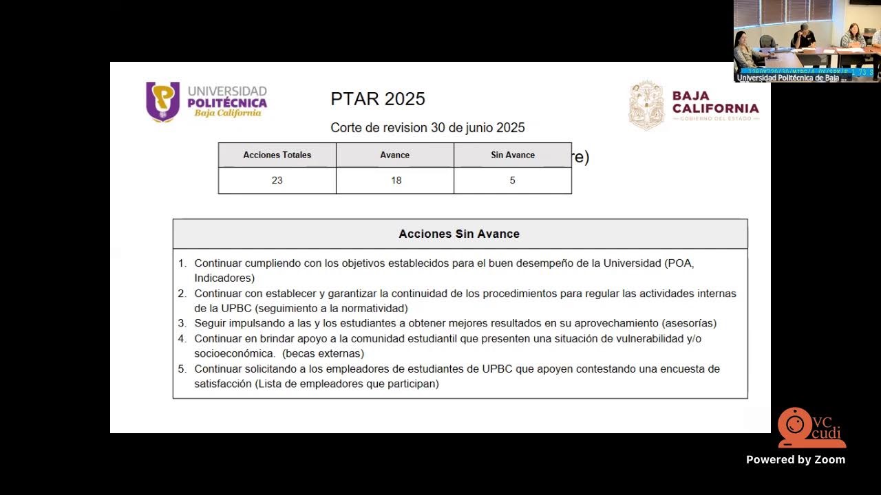 Tercera Sesión Ordinaria de COCODI UPBC 2025