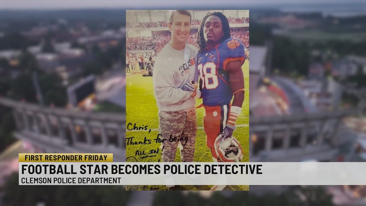 Clemson football star becomes police detective