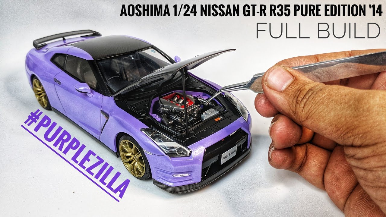 [Full Build] AOSHIMA - Nissan GT-R R35 Pure Edition `14 - PurpleZilla