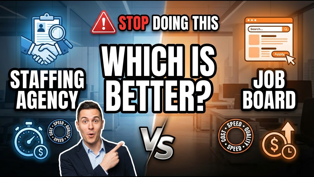 Staffing Agency vs Job Board: Which Is Better for Hiring? #staffingagency   #jobboard   #hiring