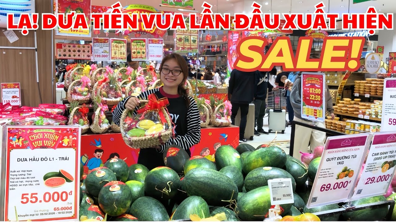 TẾT 2026! LẦN ĐẦU XUẤT HIỆN DƯA ĐỘC LẠ TẠI SIÊU THỊ AEONMALL! CUỐI NĂM NHỘN NHỊP HƠN BAO GIỜ HẾT!