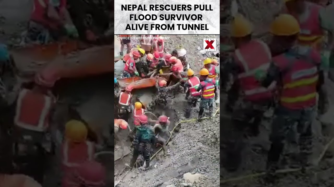 Nepal Flood Rescue: Survivor Pulled Alive From Hydropower Tunnel, Army Video Shows | NewsX World