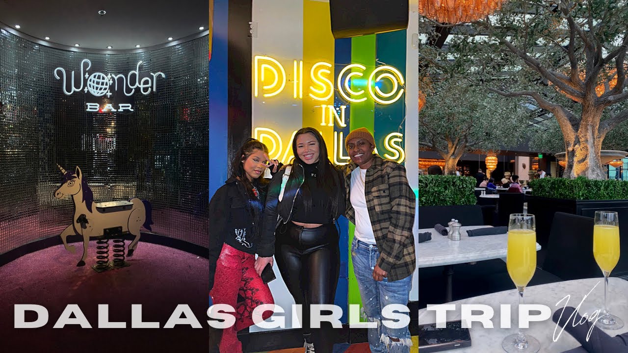 DALLAS TX GIRLS TRIP VLOG WITH MY COUSINS • NIGHT LIFE, LOTS OF RESTAURANTS & MORE | LONDON LUX