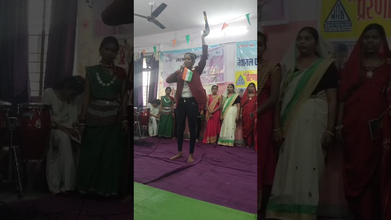 Mahavidyalay ki balikaon ki fancy dress performance   N.A.B. Prerna raipur