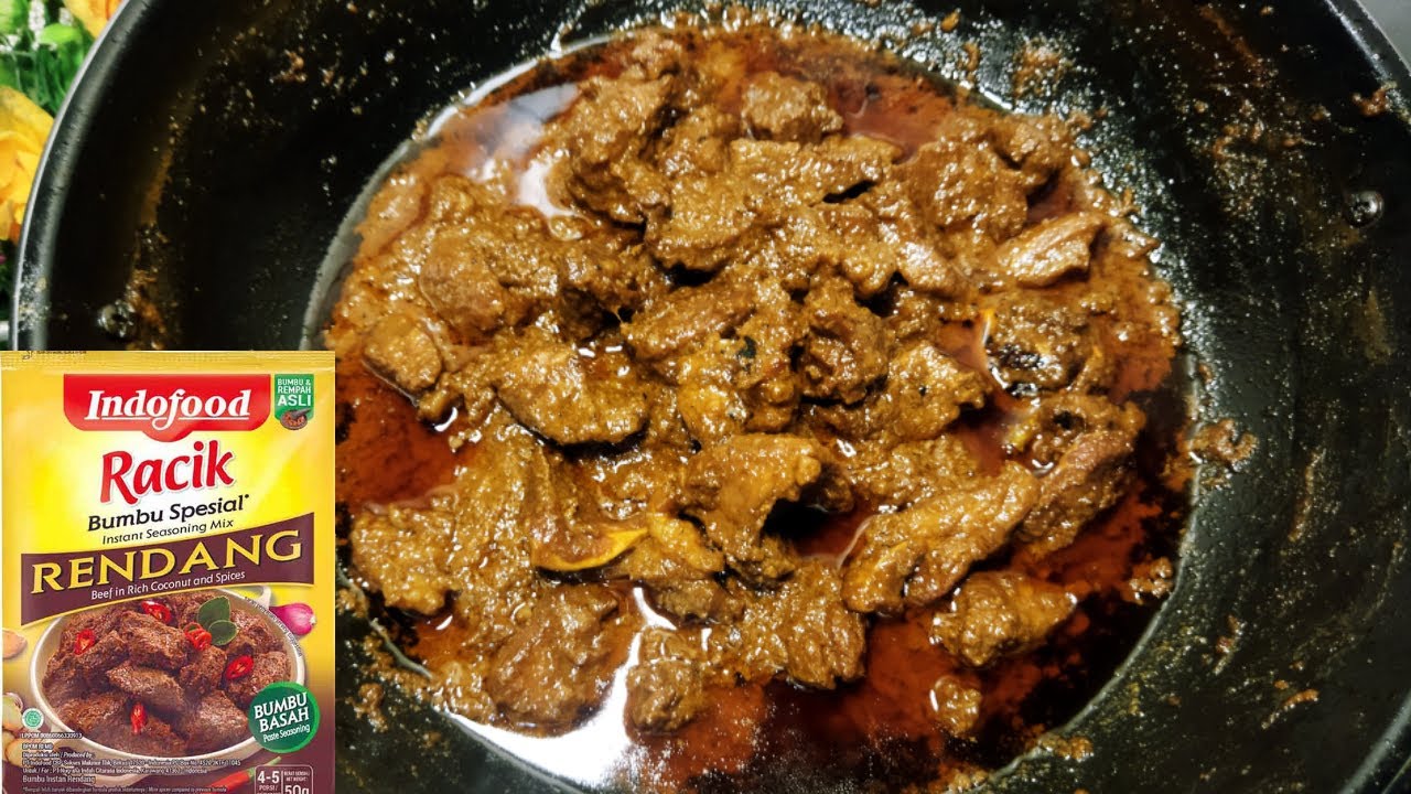 MASAK 1 KG RENDANG SAPI PAKAI BUMBU INSTAN ANTI GAGAL,EMPUK DAN SUPER ENAK