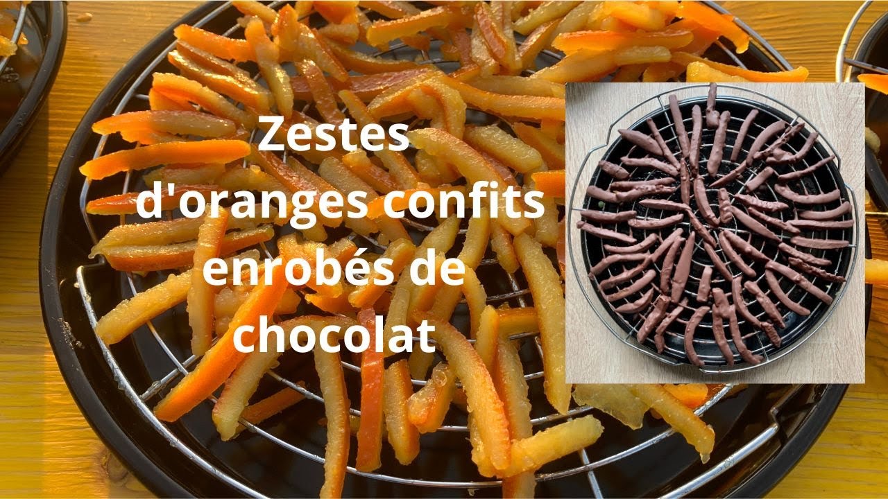 Zestes d'oranges confits enrobés de chocolat