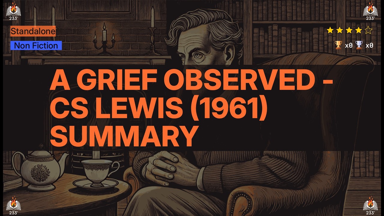 A Grief Observed - CS Lewis (1961) Summary - 4.22 ⭐️