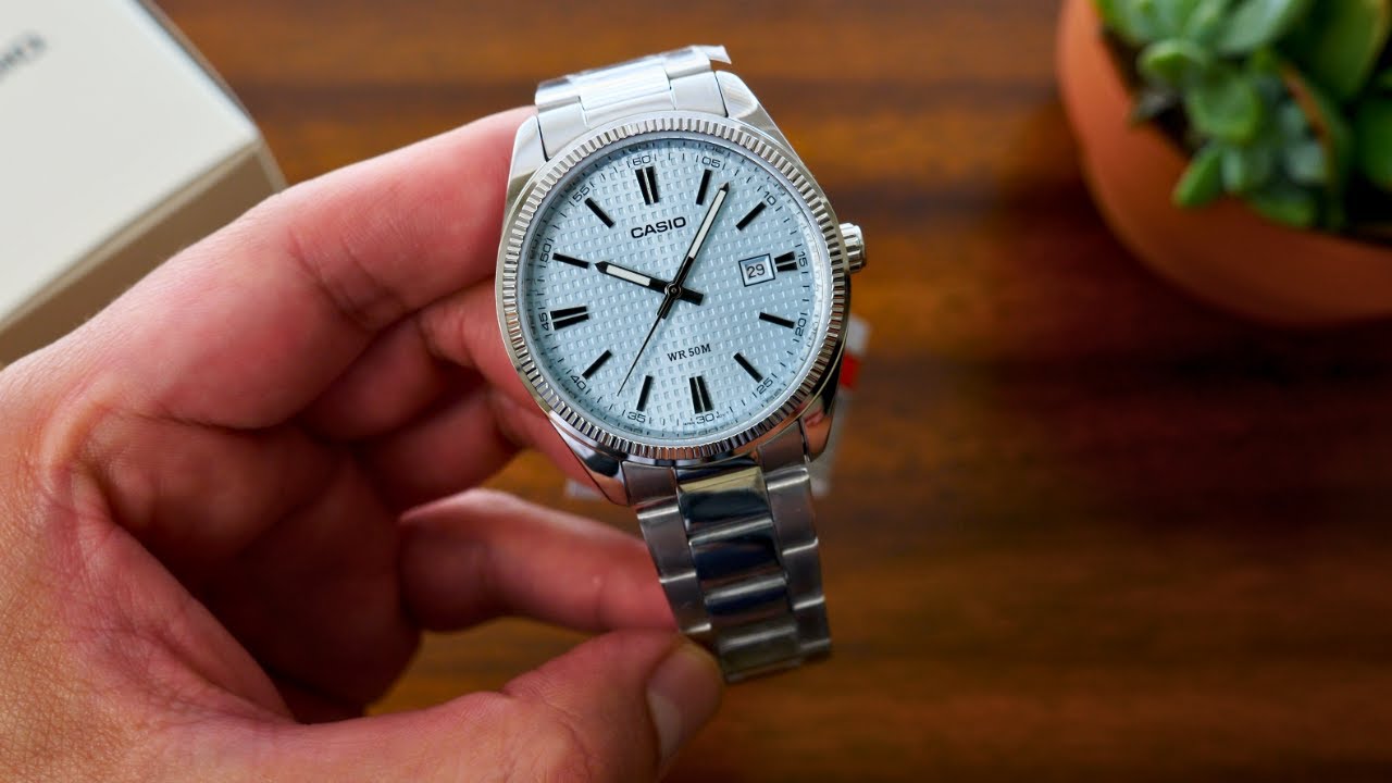 Casio Datejust Ice Blue MTP1302PEC-2A Unboxing