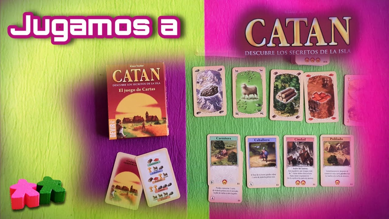 Catán, el juego de cartas. Partida a 2 - Jugamos a... Juegos de mesa 👥