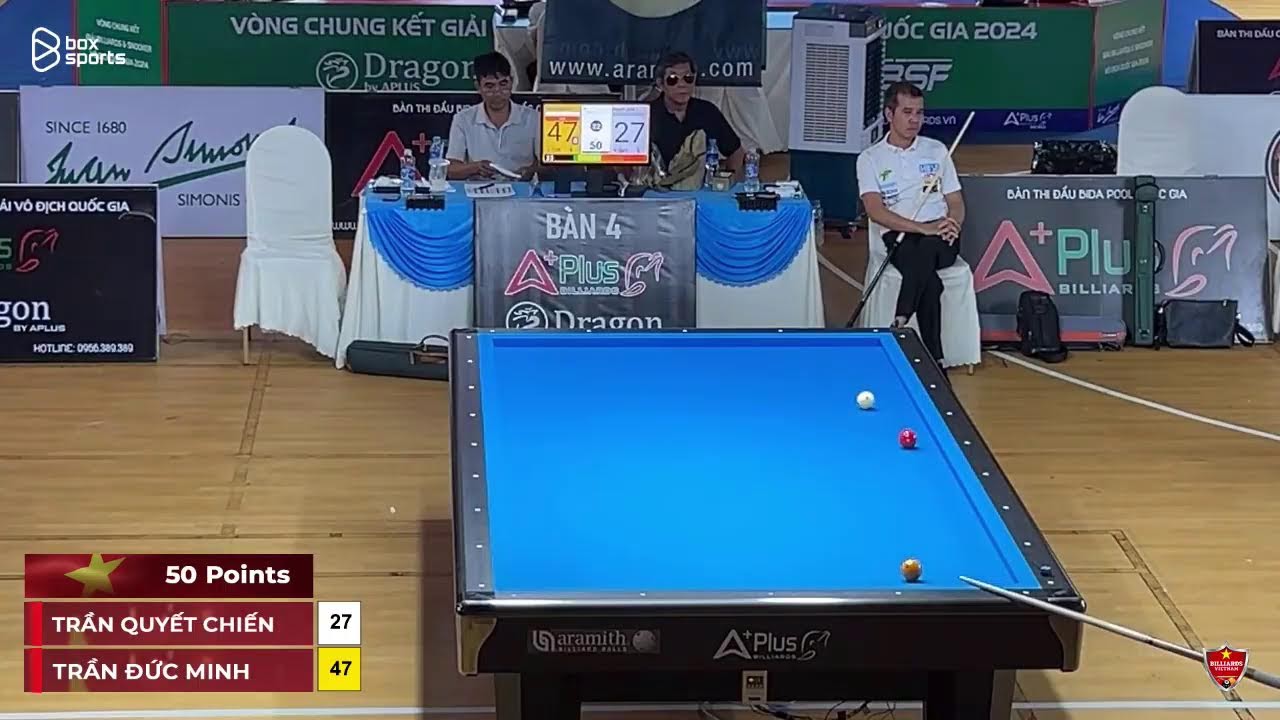🛑Trực tiếp Quyết Chiến Trần vs Trần Đức Minh | Tứ Kết Vô Địch Quốc Gia Carom 3C 2024