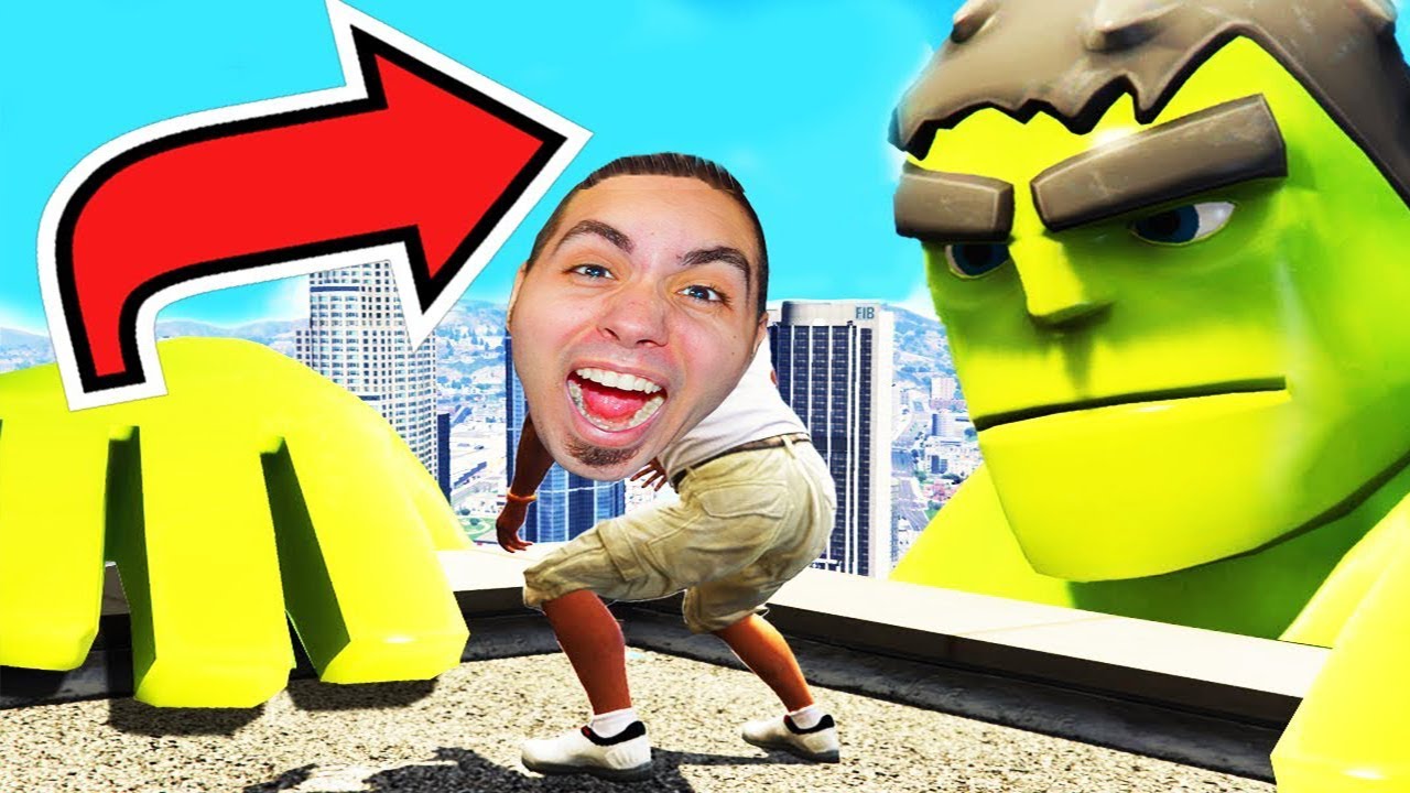 DIVENTO HULK PER FERMARE IL TRENO SU GTA5!!