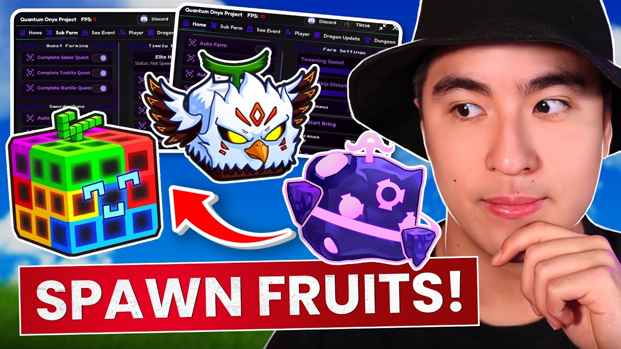 KEYLESS Blox&nbsp;Fruits&nbsp;Script NEW Onyx GUI With Devil Fruit Spawner & Auto Farm! (2026)