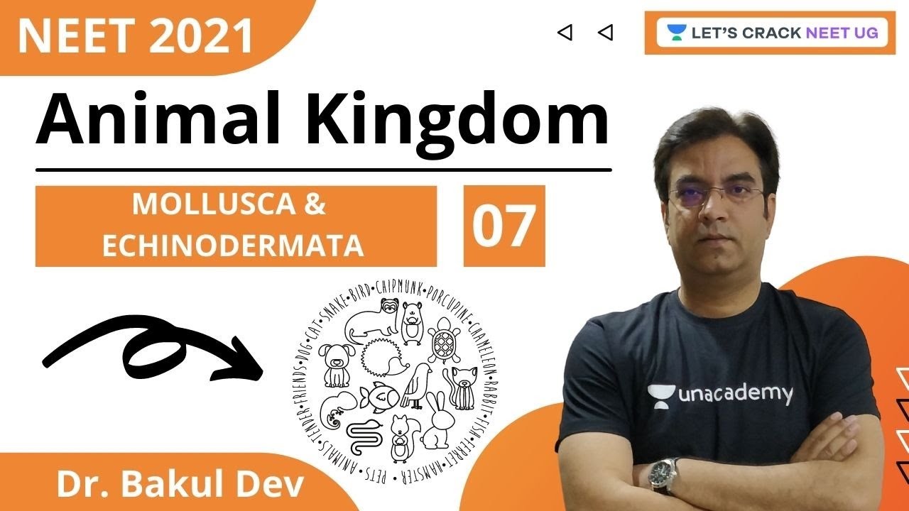 L7: Animal Kingdom | Mollusca & Echinodermata | NEET Biology | जोश | NEET 2021 | Dr. Bakul Dev