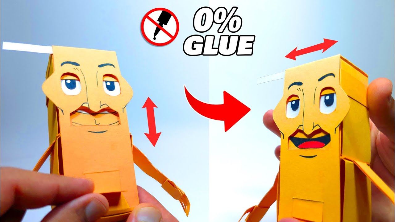 How to Make an AMAZING Paper toy TUNG TUNG SAHUR without glue