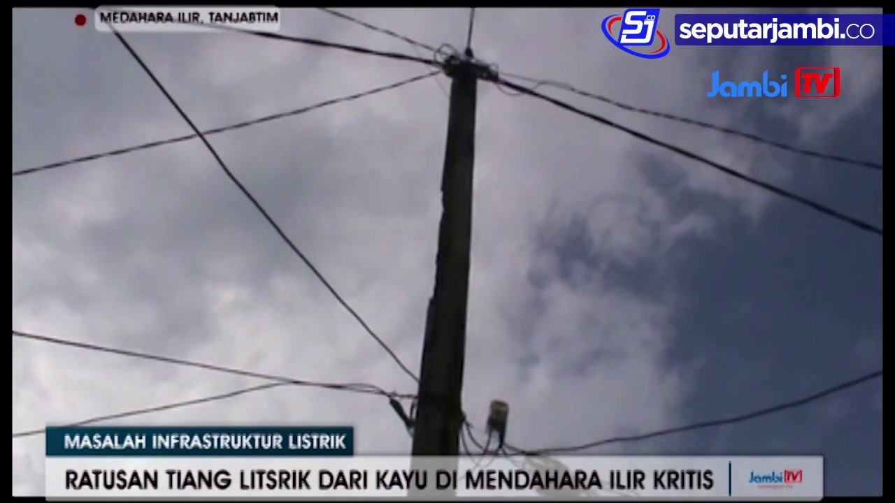 RATUSAN TIANG LITSRIK DARI KAYU DI MENDAHARA ILIR KRITIS