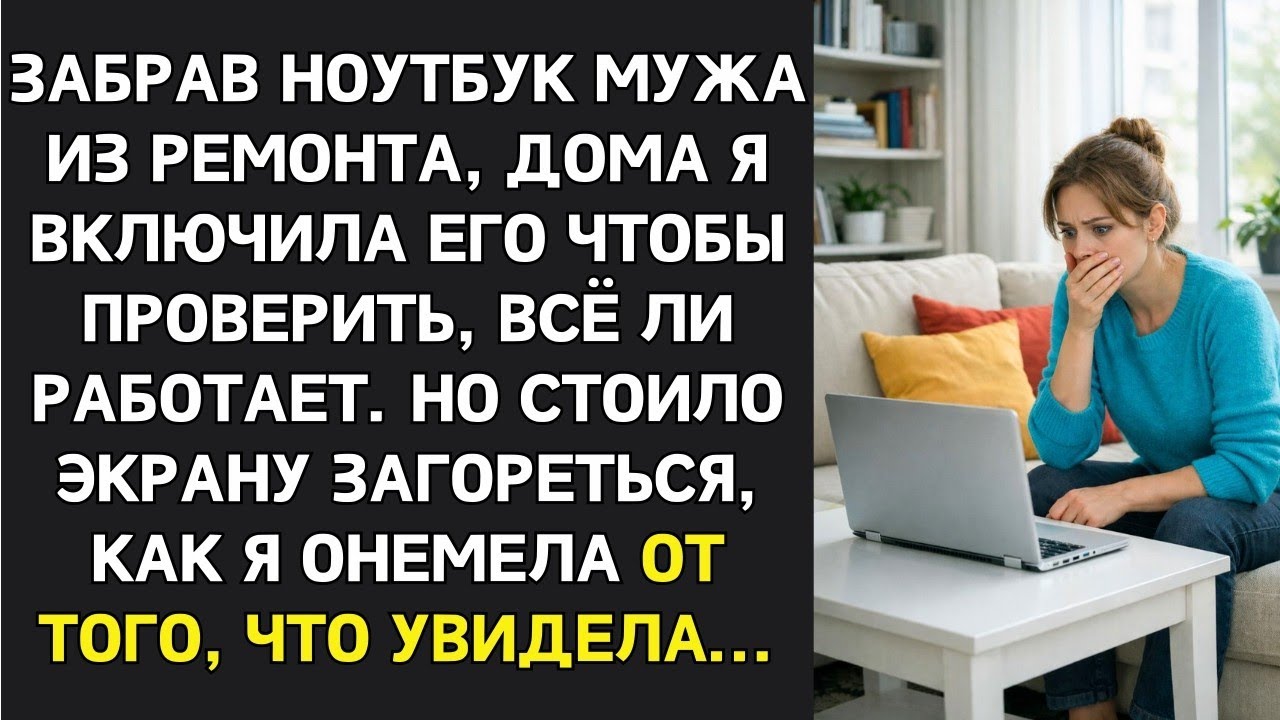 МУЖ ЗАПРЕЩАЛ ТРОГАТЬ ЕГО НОУТБУК. НО КОГДА Я ЗАБРАЛА ЕГО ИЗ РЕМОНТА И ВКЛЮЧИЛА, Я ПОНЯЛА ПОЧЕМУ...