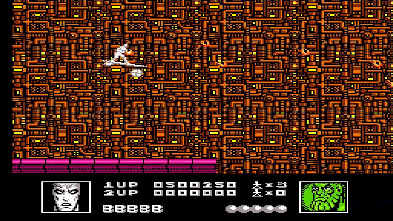 1990 Silver Surfer NES Old School retro game playthrough