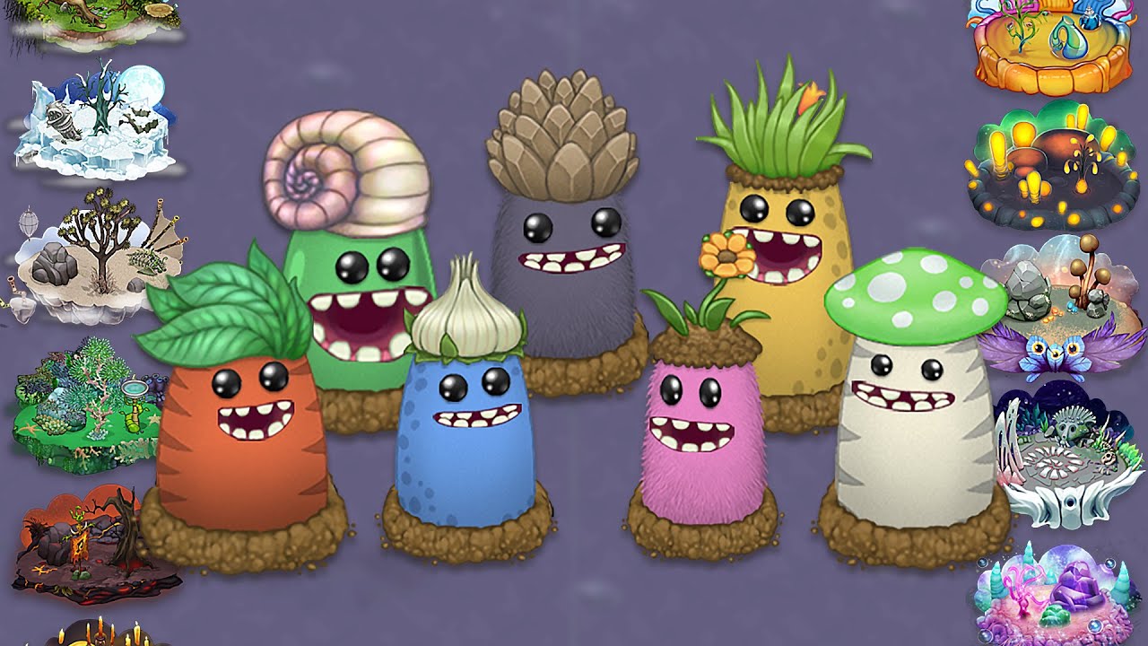 Dipsters - All Monster Sounds & Animations (My Singing Monsters)
