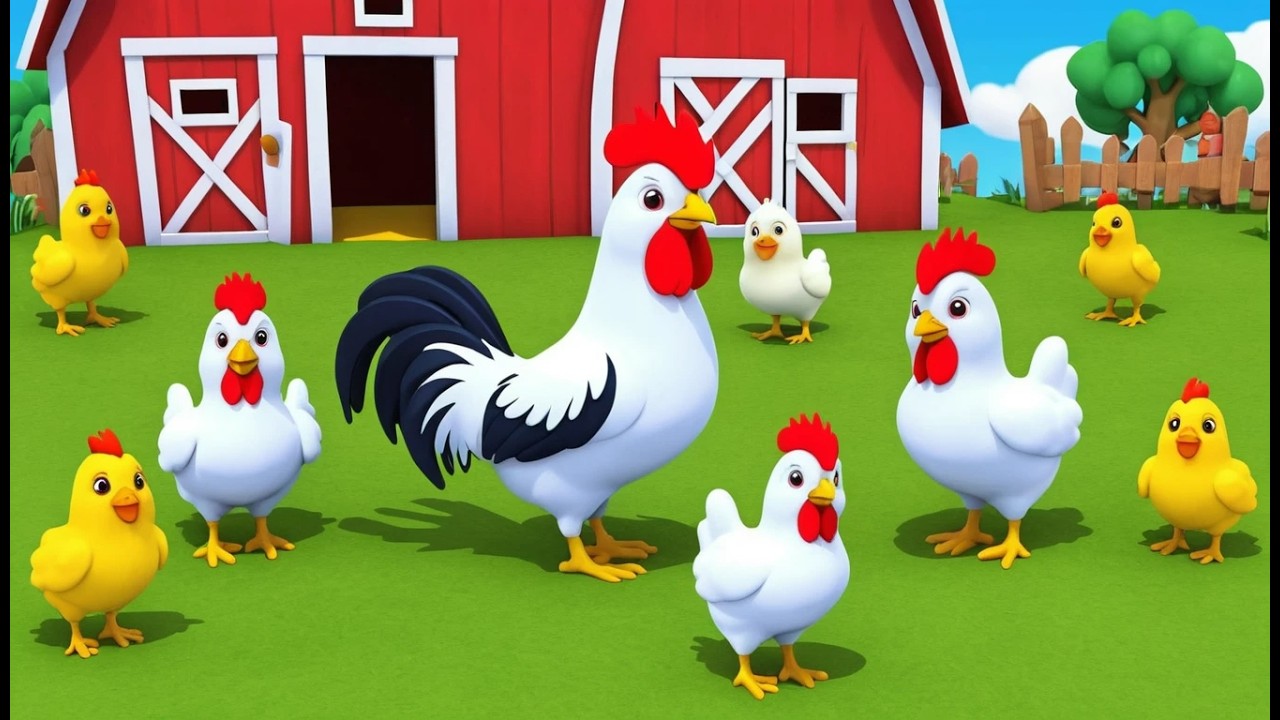 Петух считает своих цыплят 🐓🐥