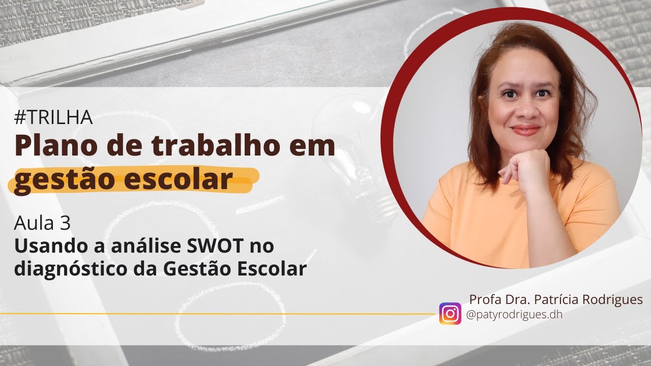 GESTÃO ESCOLAR | Aula 3 - Usando a análise SWOT no diagnóstico da Gestão Escolar