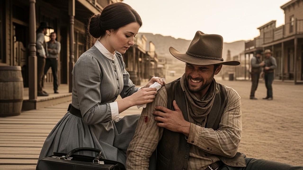 The Woman Doctor Saved His Life When Men Laughed, The Cowboy Told The Whole Town Her Worth