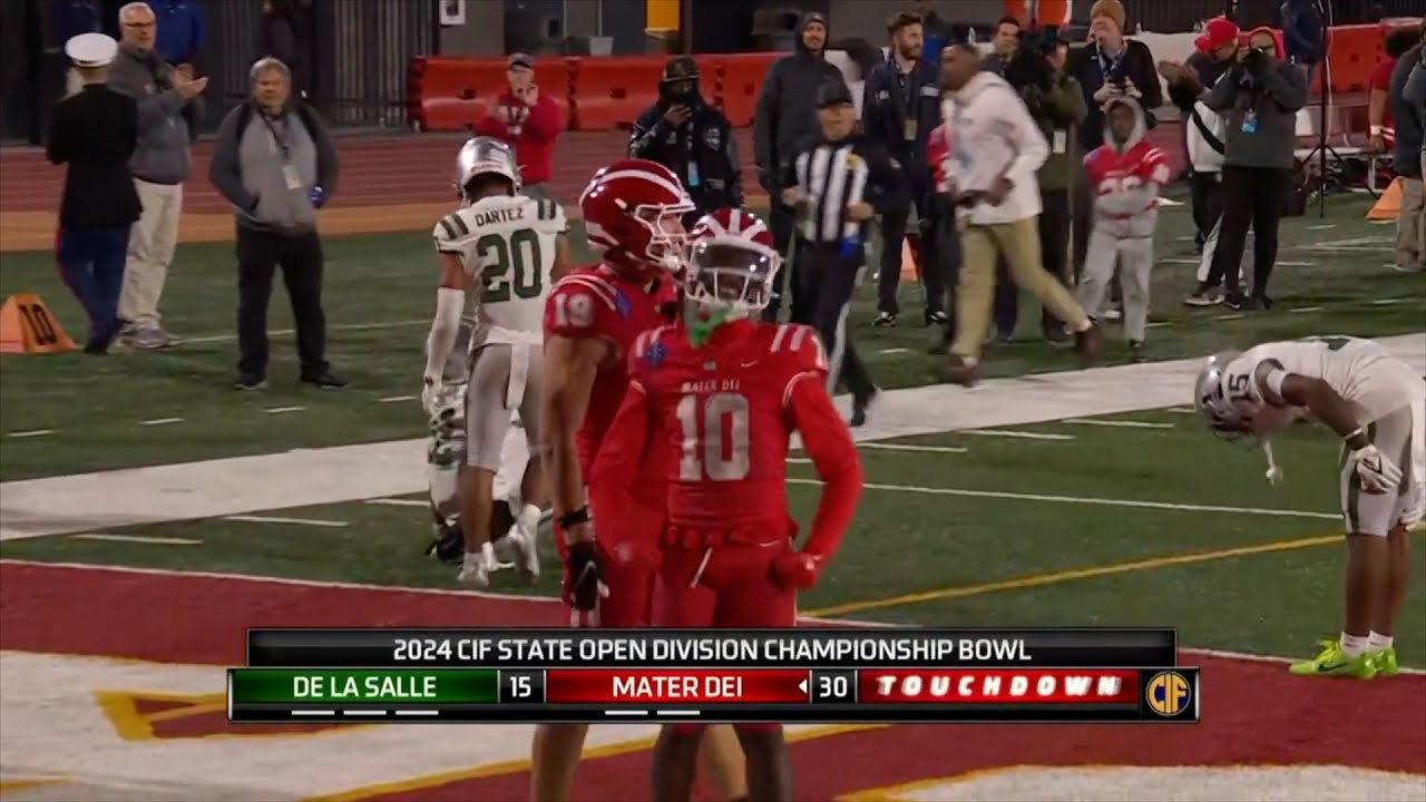 ГЛАВНЫЕ МОМЕНТЫ: №1 Mater Dei побеждает №21 De La Salle в чемпионате штата CIF Open Division