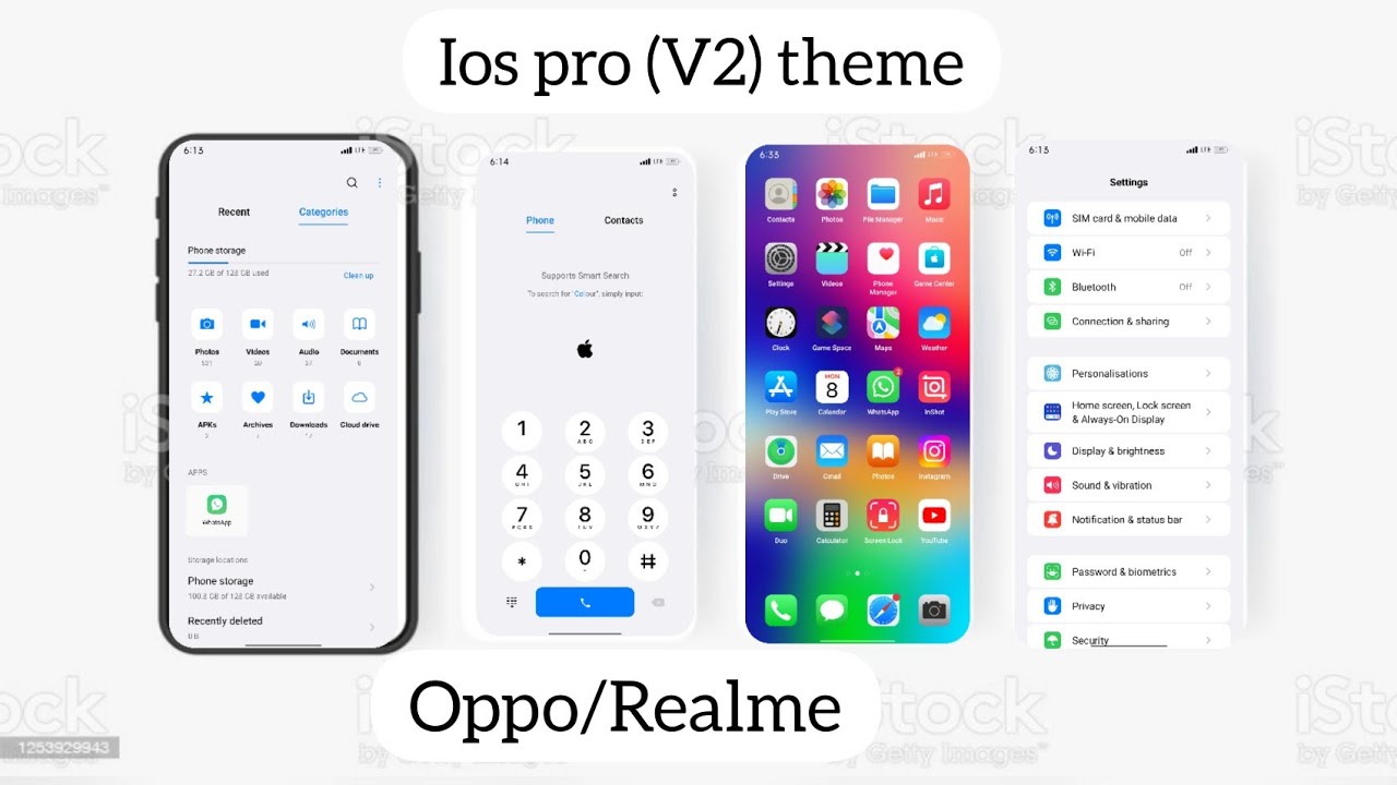 ios pro (v2) theme for oppo and realme devices