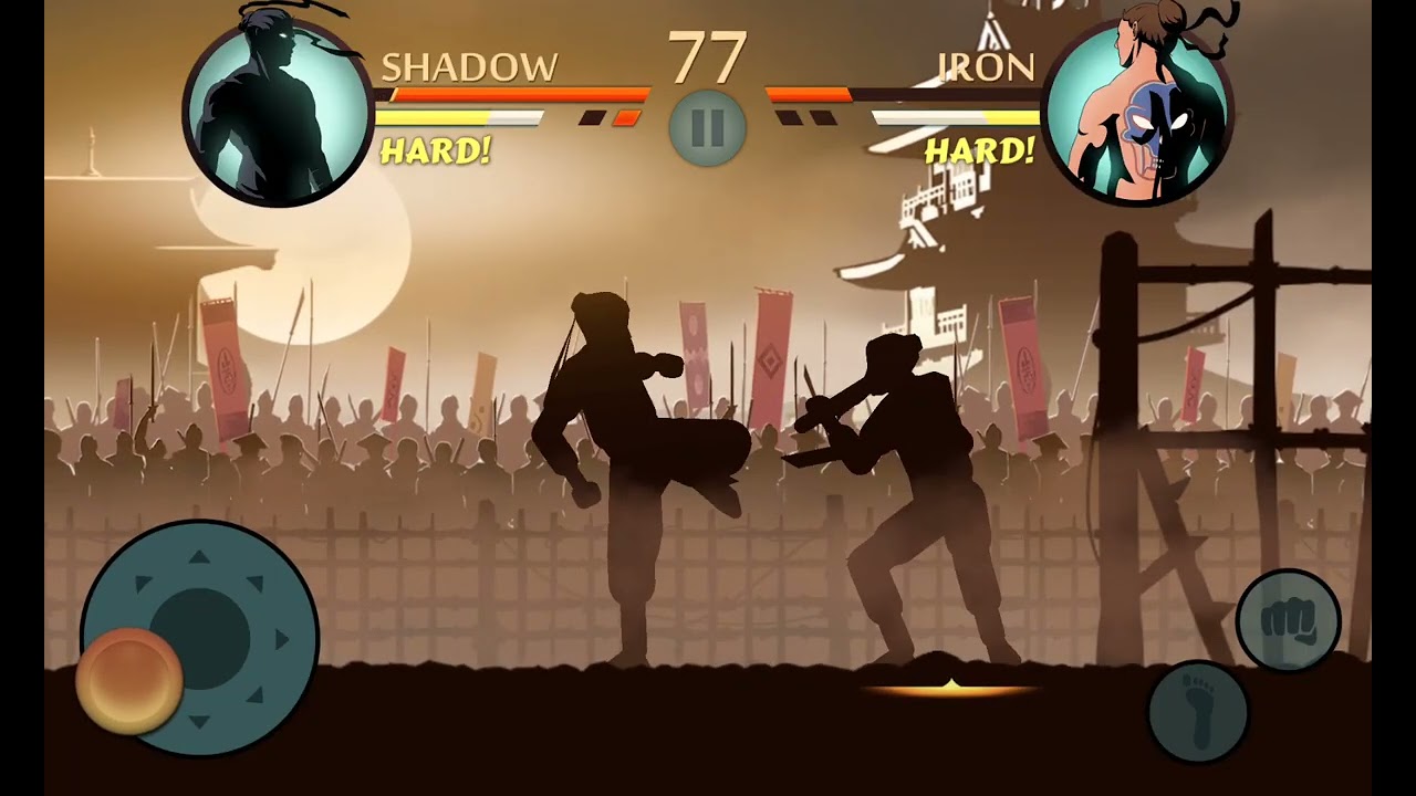 Bermain game  shadow fight 2