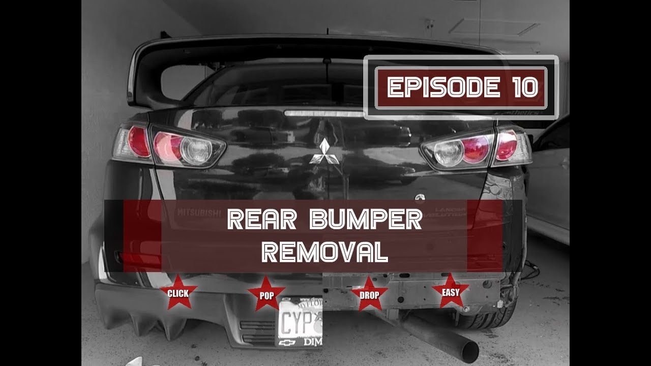 EVO X ** Rear Bumper Removal  ** SO EASY!!!